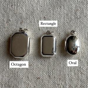 Collana MECYLIFE medaglione in argento a strati collana a catena spessa collana ciondolo a catena rettangolare personalizzato il tuo nome - Product Image 5