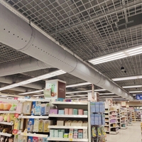 Buse de ventilation textile en tissu blanc pour système CVC monté au plafond pour grands espaces