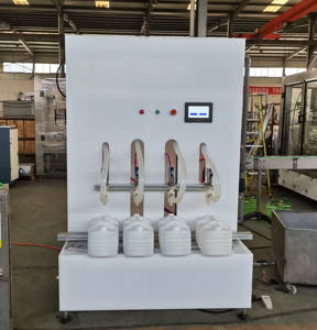 Machine semi-automatique à quatre têtes pour liquides (boissons, <span class=keywords><strong>eau</strong></span> pure, produits chimiques, détergent, blanchiment) pour bouteilles en plastique, anti-corrosion, numérique - Product Image 6