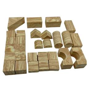 Mattoncini di legno di plastica set di mattoni di città DIY giocattoli da costruzione per i bambini - Product Image 4