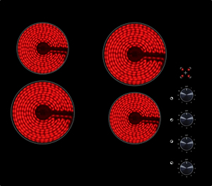 Placa <span class=keywords><strong>de</strong></span> <span class=keywords><strong>cocina</strong></span> inteligente integrada, 4 quemadores, placa calefactora <span class=keywords><strong>de</strong></span> cerámica, placa calefactora <span class=keywords><strong>de</strong></span> 4 quemadores, placa calefactora eléctrica infrarroja - Product Image 4