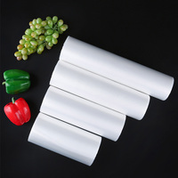 Supermarkt plastic produce zakken op rol, voor fruit, groenten, brood, voedselverpakkingen, opbergzakken, transparant