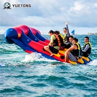 Bateau banane gonflable épaissi Yuetong, jouet de remorquage pour sports nautiques d'été : poisson volant, oiseau volant, raie manta
