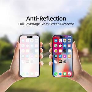 ฟิล์มกระจกนิรภัยแบบ AR ป้องกันแสงสะท้อน สำหรับ iPhone15 16 17 18 ความคมชัดสูง AR 95% 9H 2.5D ฟิล์มป้องกันแบบซิลค์สกรีน - Product Image 4
