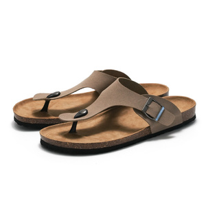 Sandali <span class=keywords><strong>infradito</strong></span> da uomo e da donna con suola in <span class=keywords><strong>sughero</strong></span> estivo Unisex di alta qualità regolabili - Product Image 2