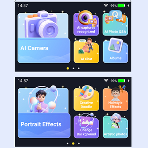 Interactive Learning Camera for Kids - 1080P Dual Lens, Real-Time Editing, Eco-Friendly <b>ABS</b>, 32GB & Educational , 3-12 Years Kid - Product Image 2