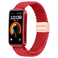 Bracelet de montre pour Huawei Band 10, bracelet en nylon tressé de 22 mm avec fermoir magnétique pour Huawei Band 8/9
