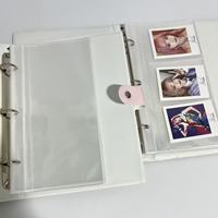 Fabrikpreis Maßgefertigter 6-Ring Cartoon-Stil PVC Mehrzweck 3-Slot Loseblatt-Knopfdesign Ordner Fotoalbum