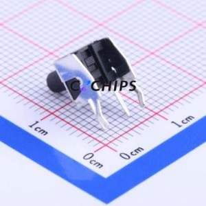 K2-1102AQ-K4CW-01 Tactile Switch Through hole Component THT Switch Single Pole Single Throw Round Button 2.5N Right Angle Insert - Product Image 2