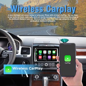CarPlay Wireless e Android Auto Portatile per Auto con Telecamera di Retromarcia per <span class=keywords><strong>Touareg</strong></span> 2011-2019, Connessione Mirror Link e Air per Cruscotto - Product Image 3