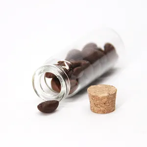 High Borosilicate 4ml 5ml 6ml 7ml 10ml 15ml 20ml mini clear glass wishing/small drift bottle/vials cork lid corked jars supplier