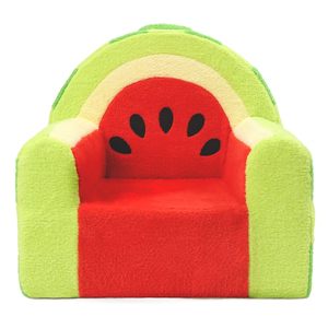 Children's <b>Sofa</b> Watermelon Design Soft Velvet Chair With Hand Support For Kids 3 Years And Above - Product Image 5