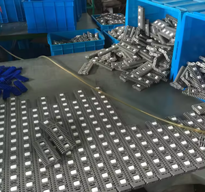 रसद छँटाई के लिए सक्रिय रोलर टॉप मॉड्यूलर बेल्ट प्लास्टिक कन्वेयर श्रृंखला - Product Image 6