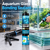 Scellant en silicone transparent imperméable, sans danger pour la vie aquatique, pour les travaux d'étanchéité des aquariums domestiques et des bassins paysagers