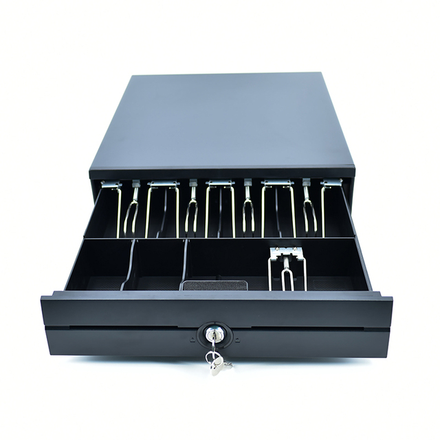 JJPOS Metal Cash Register POS Terminal 7 Bill 4 Coin Payment Retail for Restaurant Enhanced Cash Drawer for Efficient Management