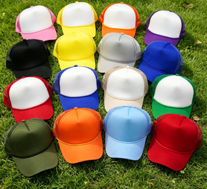 Casquette Trucker 5 Panneaux Couleur Unie Dos en Maille Respirante Snapback Vierge Personnalisable pour Hommes Femmes Extérieur Faible MOQ Expédition Rapide - Product Image 1
