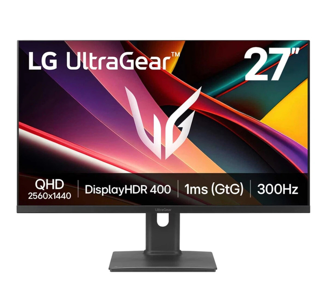 27G64NA-B G6 27 Inch 300Hz QHD IPS (Fast) PC Gaming Monitor DCI-P3 93% VESA Display HDR 400 1ms Desktop Computer Monitor