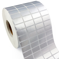 Etiqueta Adhesiva de Vinilo PET/PVC Mate Plateado para Impresión de Número de Serie y Código de Barras para Impresora de Transferencia