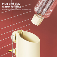 Bebedero Automático Colgante de Plástico Sólido para Pájaros, Dispensador de Agua de 250 ml para Loros, Periquitos y Aves Pequeñas, Accesorios para Jaulas