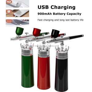 <span class=keywords><strong>Pistola</strong></span> de Aerografí<span class=keywords><strong>a</strong></span> Inalámbrica para Uñas, Kit de Compresor de Aerógrafo USB, Máquina de Salón de Belleza para Barberí<span class=keywords><strong>a</strong></span>, Tatuajes, Decoración de Pasteles, Pintura de Modelos - Product Image 6