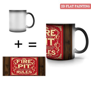 Taza de Cerámica Negra Esmerilada de 11 oz, Sensible al Calor, Cambia de Color, Recuerdo para Invitados de Boda - Product Image 4