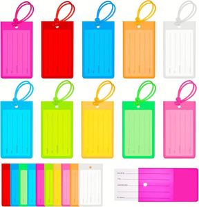 Plastic Luggage Assorted <b>Name</b> Identification Labels Flexible Suitcase <b>Tags</b> for Travel Baggage Promotion Gift - Product Image 1