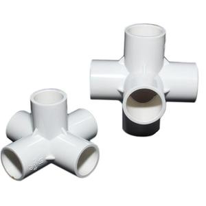 PVC UPVC pipe fittings water supply four-way manual DIY parts high quality plumbing pipe fittings