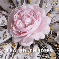 Haute qualité touche réaliste à la main fleurs roses artificielles décor de mariage en soie haut de gamme pour article décoratif de salle de fête à la maison