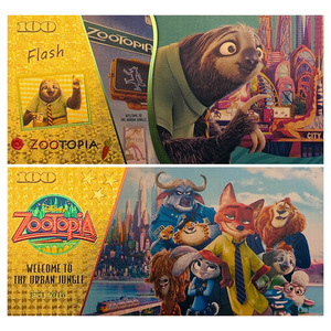 5 Billetes de Banco de Oro de 24K con Diseño Nuevo de Anime Americano Zootopia, Monedas Conmemorativas Bañadas en Oro, Colección Conmemorativa - Product Image 4