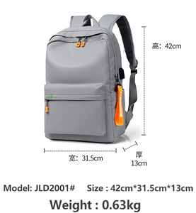 Mochilas Escolares Unisex Antirrobo de Moda <span class=keywords><strong>2026</strong></span>, Logotipo Personalizado, Mochila para Estudiantes, Impermeable, Deportiva e Informal para Hombre - Product Image 2