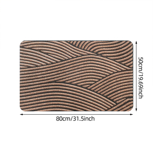 Alfombra de Entrada Moderna de PVC de 50x80cm con Diseño de Ondas 3D, Antideslizante y Lavable, Envío Directo desde la UE, Disponible en Polonia - Product Image 6