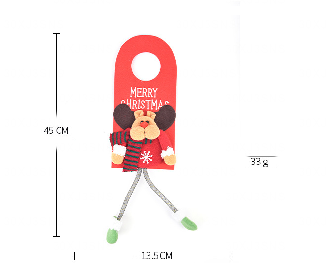 Non-woven fabric door hanger deer design