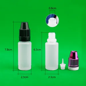 Custom Private Label Empty 5ml 10ml 15ml Eyelash Remover Liquid Squeeze E-dropper Bottle Glue Remover Top Lash