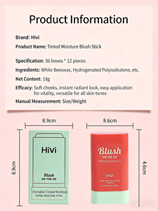 HiVi Crema de <span class=keywords><strong>Colorete</strong></span> en Bruma Hidratante, <span class=keywords><strong>Colorete</strong></span> en Barra Mate Natural Reparador Facial 18g, Bajo MOQ, Maquillaje Profesional de Alta Calidad - Product Image 6