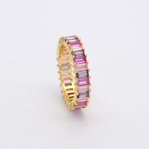 Espumosos al por mayor punta Multicolor Arco Iris hielo Cubo de anillo de oro - Product Image 5