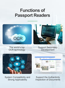 Lecteur-scanner multifonctionnel de documents d'authentification d'identité de bureau avec OCR mains libres <span class=keywords><strong>automatique</strong></span> pour passeport, permis de conduire et carte d'identité - Product Image 5