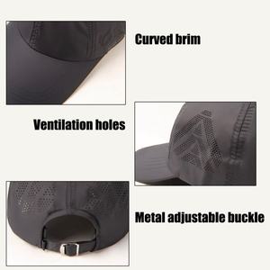 Gorras de Béisbol de Secado Rápido Personalizadas al por Mayor, Gorras Curvas de Malla para Hombre, Protección Solar e Impermeables - Product Image 3