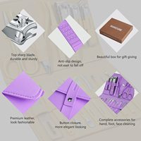 Ensemble de manucure professionnel, coupe-ongles, kit de pédicure, 16 pièces, outils de soin des ongles en acier inoxydable, kit de toilettage, voyage luxueux