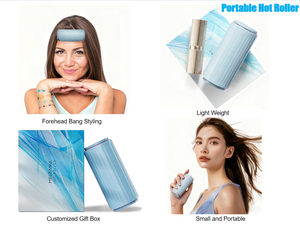 Ensemble de bigoudis électriques portables sans fil à température constante de haute qualité avec crochets et boucles, en plastique, pour coiffure féminine, idéal pour l'hôtellerie - Product Image 4