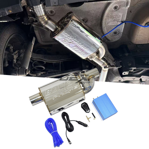 DEX Valvetronic Exhaust Muffler Universal Fit Valved Muffler StainlessSteel Vacuum Valve Back Box Cut Off Exhaust Controller Kit