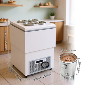 Vitrina expositora de helados y gelatos Pozzetti de 4 bandejas, con función de refrigeración y congelación - Product Image 5