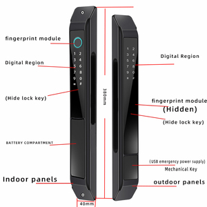 Cả hai bên ttlock hoàn toàn tự động khóa vân tay hoàn toàn tự động bị hỏng nhôm Khóa vân tay hai mặt - Product Image 4