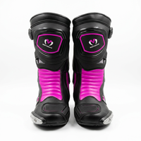 Chaussures de course pour moto sur mesure pour femmes et hommes, en cuir, antidérapantes, durables, bottes mi-mollet, doublure imperméable, chaussures tout-terrain