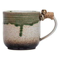 Tasse à café en céramique de Style rétro haute couleur nouveauté couvercle de forme irrégulière tasse à lait transfrontalière poterie grossière tasse à eau thé bière