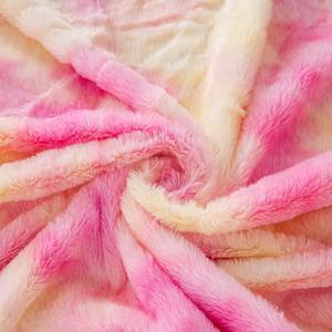 Kunstfell-Stoff 100% Polyester Farbverlauf-Druck Batik China Kleidung Spielzeug Heimtextilien Kissen - Product Image 5