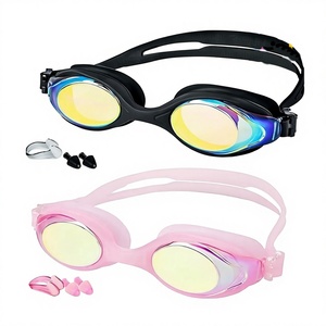 แว่นตาว่ายน้ำเด็กแบบ unisex ทำจากซิลิโคนและพลาสติก PC กันน้ำ ป้องกันฝ้า สำหรับชาวเกาหลีและญี่ปุ่น - Product Image 1