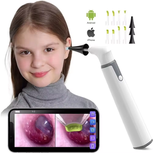 Không dây otoscope Tai máy ảnh 3.9 mét 720p HD Wifi Tai Phạm vi với 6 đèn LED cho trẻ em và người lớn hỗ trợ Android và iPhone - Product Image 1