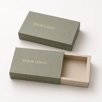 Boîte à bijoux en velours premium SHINY avec autocollants découpés pour une présentation personnalisée de bagues de mariage de luxe