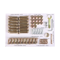 Kit de vis de fixation plusieurs couleurs le plus vendu vis à tête fraisée en laiton personnalisée assemblée pour l'installation de lit