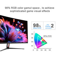 Monitor LED de escritorio curvo de 32 pulgadas 165Hz/144Hz 1080p Monitores para juegos 21,5/22/1K 2800R 24/27/2K Pantalla de computadora